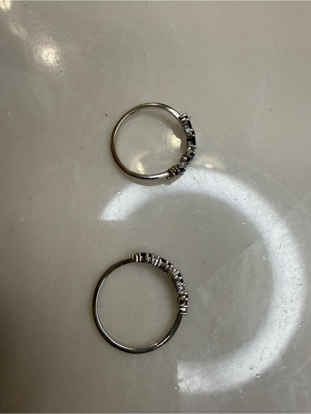 10k White Gold Rings - Picture 3 of 9